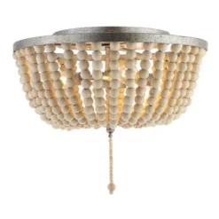 15" Wood/Metal LED Allison Flush Mount - JONATHAN Y -Adesso Shop GUEST 9280ba3c 347e 4467 bd8e cef532414a52