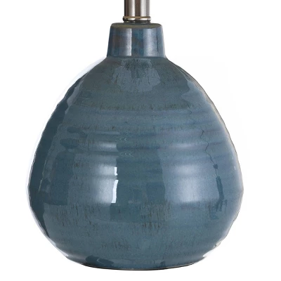 Ceramic Table Lamp Turquoise - StyleCraft 1 Ceramic Table Lamp Turquoise - StyleCraft