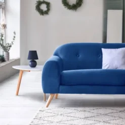 8.66" Petite Ceramic Orb Base Bedside Table Desk Lamp With Matching Tapered Drum Fabric Shade Blue - Creekwood Home 12 8.66" Petite Ceramic Orb Base Bedside Table Desk Lamp With Matching Tapered Drum Fabric Shade Blue - Creekwood Home -Adesso Shop GUEST 93d96d50 c856 489a afe9 5d8cef5bae43