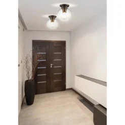 7.75" Metal/Glass Atlas Flush Mount (Includes Energy Efficient Light Bulb) - JONATHAN Y 10 7.75" Metal/Glass Atlas Flush Mount (Includes Energy Efficient Light Bulb) - JONATHAN Y -Adesso Shop GUEST 9407572d 5984 4e78 907a 1236badebe3d