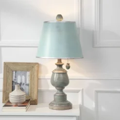 Chelsea Blue Accent Table Lamp With Fabric Shade - StyleCraft -Adesso Shop GUEST 9419d49f 2dcd 4b00 8f20 eedf87015d84