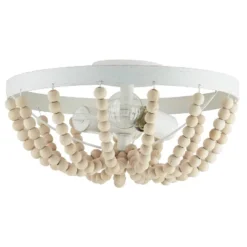 15" Delilah Boho Semi-Flush Mount Pendant White - River Of Goods -Adesso Shop GUEST 943331c8 7b2c 4021 bd8e ff8449538a4c