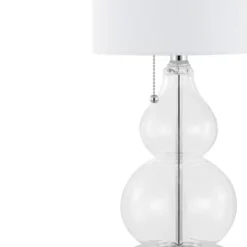 (Set Of 2) 22" Cora Classic Vintage Glass LED Table Lamp With USB Charging Port (Includes LED Light Bulb) - JONATHAN Y -Adesso Shop GUEST 94ab4101 fa2a 4f2b 944a 0deadb9842e8
