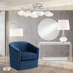 360 Lighting Serrena Modern Accent Table Lamp 23" High White Glass Brushed Nickel Metal With Nightlight Drum Shade For Bedroom Living Room House Home 14 360 Lighting Serrena Modern Accent Table Lamp 23" High White Glass Brushed Nickel Metal With Nightlight Drum Shade For Bedroom Living Room House Home -Adesso Shop GUEST 9509894d 9834 4254 97d0 c85cccf24dbe