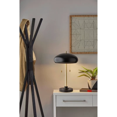 Cap Table Lamp Black - Adesso 2 Cap Table Lamp Black - Adesso - Image 2