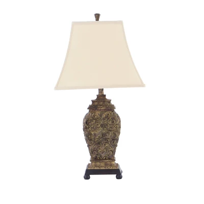 Rustic Table Lamp Set Of 2 Black - Olivia & May 9 Rustic Table Lamp Set Of 2 Black - Olivia & May - Image 9