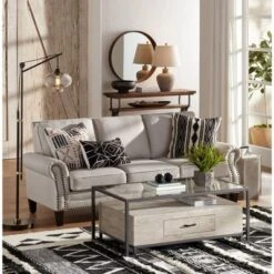 360 Lighting Bentley Rustic Farmhouse Table Lamp 29" Tall Brown Leaf Textured Hammered Pot Off White Empire Shade For Bedroom Living Room House Home -Adesso Shop GUEST 9562c754 dfbf 4c78 a660 e6deeae4979f