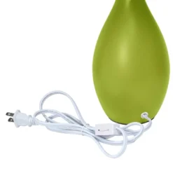 18.11" Traditional Standard Ceramic Dewdrop Table Desk Lamp With Matching Fabric Shade Green - Creekwood Home -Adesso Shop GUEST 95a1c77e 7dad 4546 abfe 8dda5c3990e8