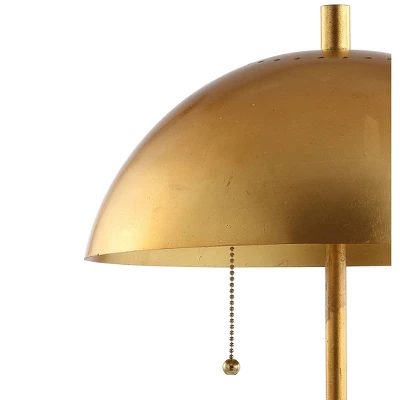 20.7" Metal Dome Table Lamp With Marble Base (Includes LED Light Bulb) Gold/White - Jonathan Y 3 20.7" Metal Dome Table Lamp With Marble Base (Includes LED Light Bulb) Gold/White - Jonathan Y - Image 3