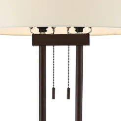 Franklin Iron Works Roscoe Modern Floor Lamp Standing 62" Tall Oil Rubbed Bronze Twin Pole White Drum Shade For Living Room Bedroom Office House Home 10 Franklin Iron Works Roscoe Modern Floor Lamp Standing 62" Tall Oil Rubbed Bronze Twin Pole White Drum Shade For Living Room Bedroom Office House Home -Adesso Shop GUEST 95c524af 11eb 41de b8a7 b3eef98a7c88