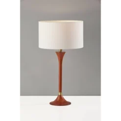 Rebecca Table Lamp Walnut Rubberwood With Antique Brass Accent - Adesso -Adesso Shop GUEST 974c36ee a7c8 47eb 90a5 6d329d5ddbff