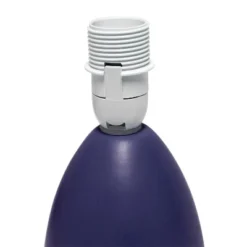 9.45" Petite Ceramic Oblong Bedside Table Desk Lamp With Matching Tapered Drum Shade Blue - Creekwood Home 9 9.45" Petite Ceramic Oblong Bedside Table Desk Lamp With Matching Tapered Drum Shade Blue - Creekwood Home -Adesso Shop GUEST 975f5d86 3e79 4507 8ae5 61da0aea5ad5