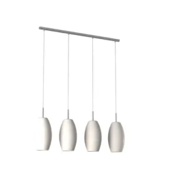 Batista 1 Multi Light Pendant Ceiling Light 39.5 " Matte Nickel - Eglo -Adesso Shop GUEST 97d87445 10bb 4634 b198 8a68cf614153