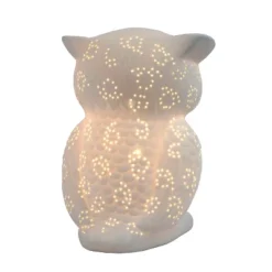 Porcelain Wise Owl Shaped Animal Light Table Lamp - Simple Designs -Adesso Shop GUEST 9881beff 20b8 43a6 b75f 9c305e8d2294