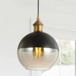 7.5" Metal Adjustable Nixon Drop Globe Pendant (Includes Energy Efficient Light Bulb) Brass - JONATHAN Y -Adesso Shop GUEST 999f600d 18ca 418b b87a 12ad88989c1c