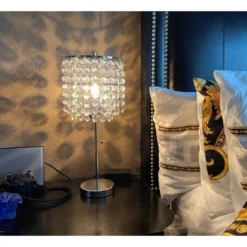 20.25" Deco Glam Table Lamp Silver - Ore International -Adesso Shop GUEST 99f0f209 3599 4841 8c69 72a9d9e67a62