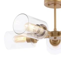 21.5" LED 5-Light Jaynie Industrial Iron Cylinder Pendant Gold/Clear - JONATHAN Y 7 21.5" LED 5-Light Jaynie Industrial Iron Cylinder Pendant Gold/Clear - JONATHAN Y -Adesso Shop GUEST 9a0d6345 6a8c 4741 9db1 498f769fe68d