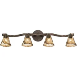 Pro Track 4-Head Ceiling Track Light Fixture Kit Adjustable Brown Bronze Finish Organic Amber Glass Western Kitchen Bathroom Living Room 41" Wide 13 Pro Track 4-Head Ceiling Track Light Fixture Kit Adjustable Brown Bronze Finish Organic Amber Glass Western Kitchen Bathroom Living Room 41" Wide -Adesso Shop GUEST 9a583982 1b52 4caa be5a 863c56f202a5