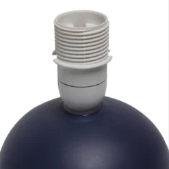 8.66" Petite Ceramic Orb Base Bedside Table Desk Lamp With Matching Tapered Drum Fabric Shade Blue - Creekwood Home 10 8.66" Petite Ceramic Orb Base Bedside Table Desk Lamp With Matching Tapered Drum Fabric Shade Blue - Creekwood Home -Adesso Shop GUEST 9b88cfe8 5f70 4d6e bc67 71d74b0898a7