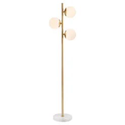 Holloway Floor Lamp White/Gold
