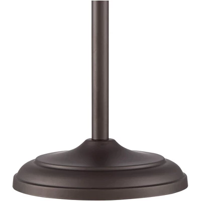 360 Lighting Riley Rustic Farmhouse Torchiere Floor Lamp With Side Lights 72" Tall Painted Bronze Metal Clear Glass Shade For Living Room Reading Home 4 360 Lighting Riley Rustic Farmhouse Torchiere Floor Lamp With Side Lights 72" Tall Painted Bronze Metal Clear Glass Shade For Living Room Reading Home - Image 4