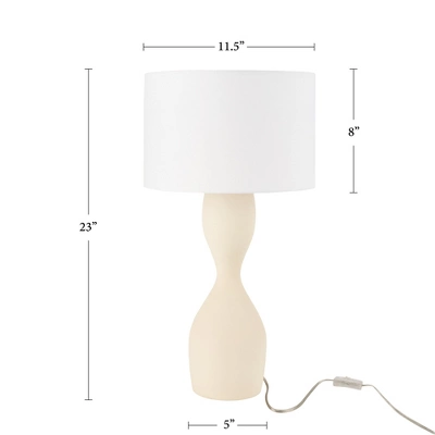 23" Organic Wavy Table Lamp - Nourison 2 23" Organic Wavy Table Lamp - Nourison - Image 2