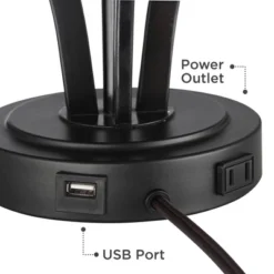 360 Lighting Heather Modern Accent Table Lamps Set Of 2 With Square Risers 22 1/2" High Iron USB And AC Power Outlet In Base Off White Glass For Desk 6 360 Lighting Heather Modern Accent Table Lamps Set Of 2 With Square Risers 22 1/2" High Iron USB And AC Power Outlet In Base Off White Glass For Desk -Adesso Shop GUEST 9f17b08b ef43 4728 8974 0133a1d5cfc3