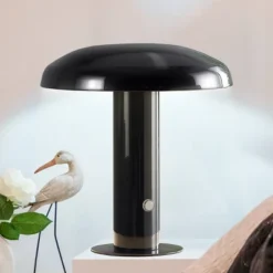 11" Suillius Contemporary Bohemian Rechargeable/Cordless Iron LED Mushroom Table Lamp - JONATHAN Y -Adesso Shop GUEST 9fffc010 ecce 4d11 a6d6 eaf8c73df381