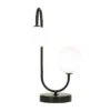 Metal Orb 2 Bulb Table Lamp With Marble Base - Olivia & May