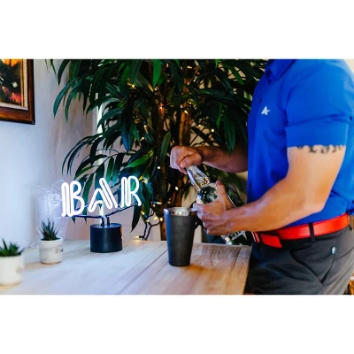 Amped Co Neon Desk Light With Real Neon, Bar Text, Classic 6 Amped Co Neon Desk Light With Real Neon, Bar Text, Classic - Image 6