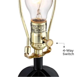 360 Lighting Marcel Industrial Table Lamps 24 1/4" High Set Of 2 Black With USB Charging Port And Nightlight LED Cream Shade For Bedroom Bedside Desk 9 360 Lighting Marcel Industrial Table Lamps 24 1/4" High Set Of 2 Black With USB Charging Port And Nightlight LED Cream Shade For Bedroom Bedside Desk -Adesso Shop GUEST a2307e8f 3faf 448c a0fd 7ffba43a7510 2