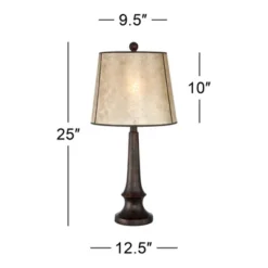 Franklin Iron Works Naomi Industrial Rustic Table Lamp 25" High Bronze With USB Charging Port Mica Shade For Bedroom Living Room Bedside Office Desk 11 Franklin Iron Works Naomi Industrial Rustic Table Lamp 25" High Bronze With USB Charging Port Mica Shade For Bedroom Living Room Bedside Office Desk -Adesso Shop GUEST a2443163 f56e 4db7 8a07 043e03776c2a