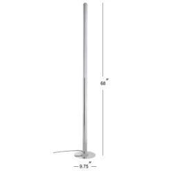 68" Metal Roxanna Floor Lamp (Includes LED Light Bulb) Silver - JONATHAN Y 5 68" Metal Roxanna Floor Lamp (Includes LED Light Bulb) Silver - JONATHAN Y -Adesso Shop GUEST a4e920ec 1d1f 4284 ae65 c8237fccdc79