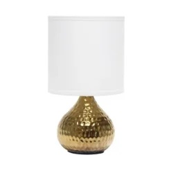 Hammered Drip Mini Table Lamp With Fabric Shade - Simple Designs -Adesso Shop GUEST a520f773 0176 4531 8e97 a67418139a78