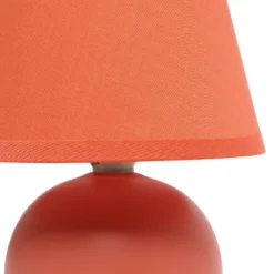 8.66" 2pk Petite Ceramic Orb Base Bedside Table Lamps With Matching Tapered Drum Shade Orange - Creekwood Home 15 8.66" 2pk Petite Ceramic Orb Base Bedside Table Lamps With Matching Tapered Drum Shade Orange - Creekwood Home -Adesso Shop GUEST a6c72af2 425e 4f93 9b34 8f16805766b8 1
