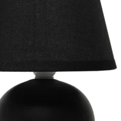 8.66" 2pk Petite Ceramic Orb Base Bedside Table Lamps With Matching Tapered Drum Shade Black - Creekwood Home -Adesso Shop GUEST a78a0f0b 1513 4b6b aba8 37faa3e98c0b