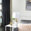 Traditional Metal Table Lamp White - CosmoLiving By Cosmopolitan