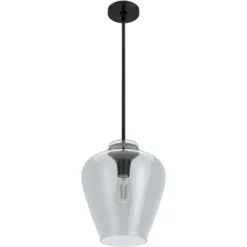 1-Light Vidria Pendant Matte Black - Hunter Fan -Adesso Shop GUEST a7c8cde1 ced4 4bce b35b 1d92e36a7178
