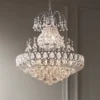 Vienna Full Spectrum Calylah Chrome Chandelier 21 1/2" Wide Modern Tiered Crystal 8-Light Fixture For Dining Room House Foyer Kitchen Island Entryway