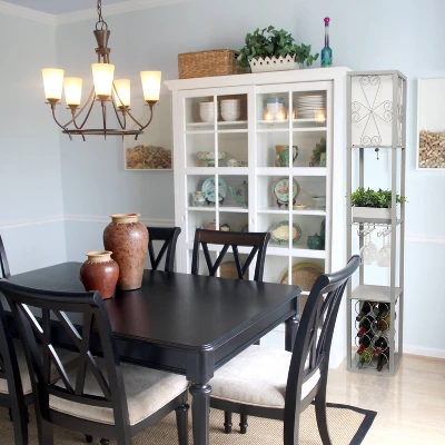 Etagere Organizer Storage Shelf Floor Lamp With Linen Shade Gray - Simple Designs 5 Etagere Organizer Storage Shelf Floor Lamp With Linen Shade Gray - Simple Designs - Image 5