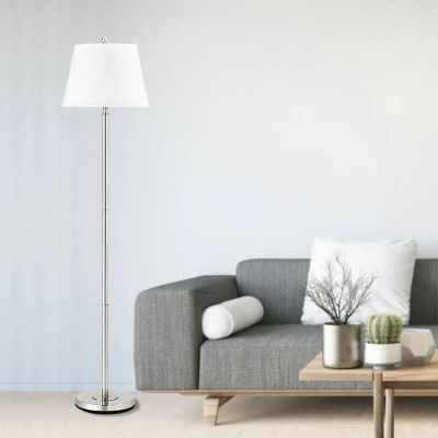 60" 3-way Andros Metal Floor Lamp Brushed Steel - Cal Lighting 2 60" 3-way Andros Metal Floor Lamp Brushed Steel - Cal Lighting - Image 2
