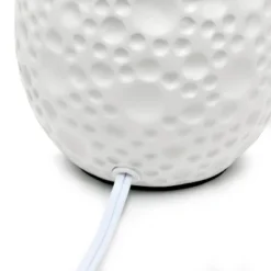 14.17" Traditional Ceramic Texture Thumbprint Tear Drop Table Desk Lamp With Tapered White Shade White - Creekwood Home 10 14.17" Traditional Ceramic Texture Thumbprint Tear Drop Table Desk Lamp With Tapered White Shade White - Creekwood Home -Adesso Shop GUEST aaaf8a8b 5388 4015 ad64 43adbe8e3876