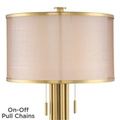 Possini Euro Design Granview Modern Table Lamp 32 1/2" Tall Brass Column Taupe Organza Outer Off White Linen Inner Drum Shade For Bedroom Living Room 10 Possini Euro Design Granview Modern Table Lamp 32 1/2" Tall Brass Column Taupe Organza Outer Off White Linen Inner Drum Shade For Bedroom Living Room -Adesso Shop GUEST ab5a4ef5 5251 4563 a797 c96730966c4d