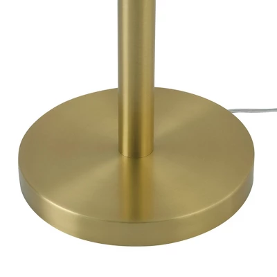 60" Novogratz X Globe Haydel 2-Light Matte Brass Floor Lamp - Globe Electric 2 60" Novogratz X Globe Haydel 2-Light Matte Brass Floor Lamp - Globe Electric - Image 2