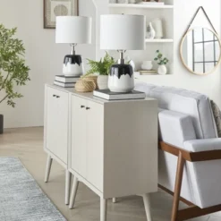 18" Black/White Abstract Splash Ceramic Table Lamp - Nourison 17 18" Black/White Abstract Splash Ceramic Table Lamp - Nourison -Adesso Shop GUEST adf65643 f809 4e6e 85f4 c64dcd56a91b