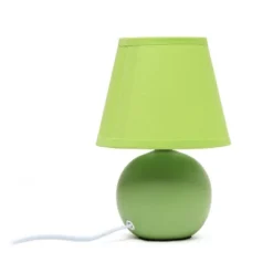 8.66" Petite Ceramic Orb Base Bedside Table Desk Lamp With Matching Tapered Drum Fabric Shade Green - Creekwood Home 12 8.66" Petite Ceramic Orb Base Bedside Table Desk Lamp With Matching Tapered Drum Fabric Shade Green - Creekwood Home -Adesso Shop GUEST ae5699a3 1f65 4dc7 9634 8820d18c9379