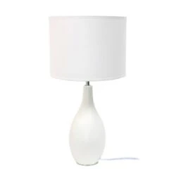 18.11" Traditional Standard Ceramic Dewdrop Table Desk Lamp With Matching Fabric Shade Off-White - Creekwood Home 10 18.11" Traditional Standard Ceramic Dewdrop Table Desk Lamp With Matching Fabric Shade Off-White - Creekwood Home -Adesso Shop GUEST af81f0aa b461 4e42 9834 b55c1c7306b4