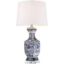 Barnes And Ivy Table Lamps 28" Tall Set Of 2 Porcelain Blue Floral Jar Geneva White Drum Shade For Living Room Family Bedroom Bedside 12 Barnes And Ivy Table Lamps 28" Tall Set Of 2 Porcelain Blue Floral Jar Geneva White Drum Shade For Living Room Family Bedroom Bedside -Adesso Shop GUEST aff0ca5d 6c2f 4628 8bfd 7a315ca92ff1