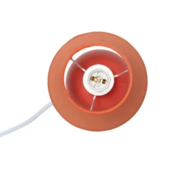 8.66" 2pk Petite Ceramic Orb Base Bedside Table Lamps With Matching Tapered Drum Shade Orange - Creekwood Home 13 8.66" 2pk Petite Ceramic Orb Base Bedside Table Lamps With Matching Tapered Drum Shade Orange - Creekwood Home -Adesso Shop GUEST affaea38 3ef7 4576 9159 f6392413d860 1