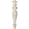 360 Lighting Vintage Shabby Chic Floor Lamp Base 60" Tall Antique White Washed For Living Room Reading Bedroom Office